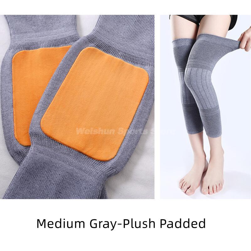 Cashmere Lower Legs Warmers Thermal Knee Pad Knee Support Features Joint Pain Knee Sleeve Prevent Arthritis Warm Protector Cushion Anti Cold