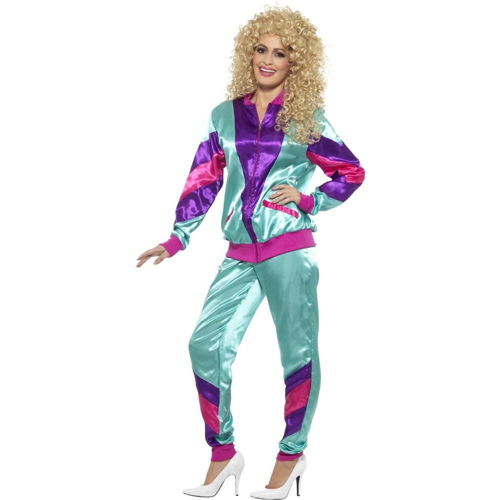 Smiffys Womens/Ladies Height Of Fashion 80s Shell Suit Costume Set
