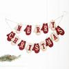 Handmade Burlap Christmas Decorations: Merry Christmas Bunting and Stockings