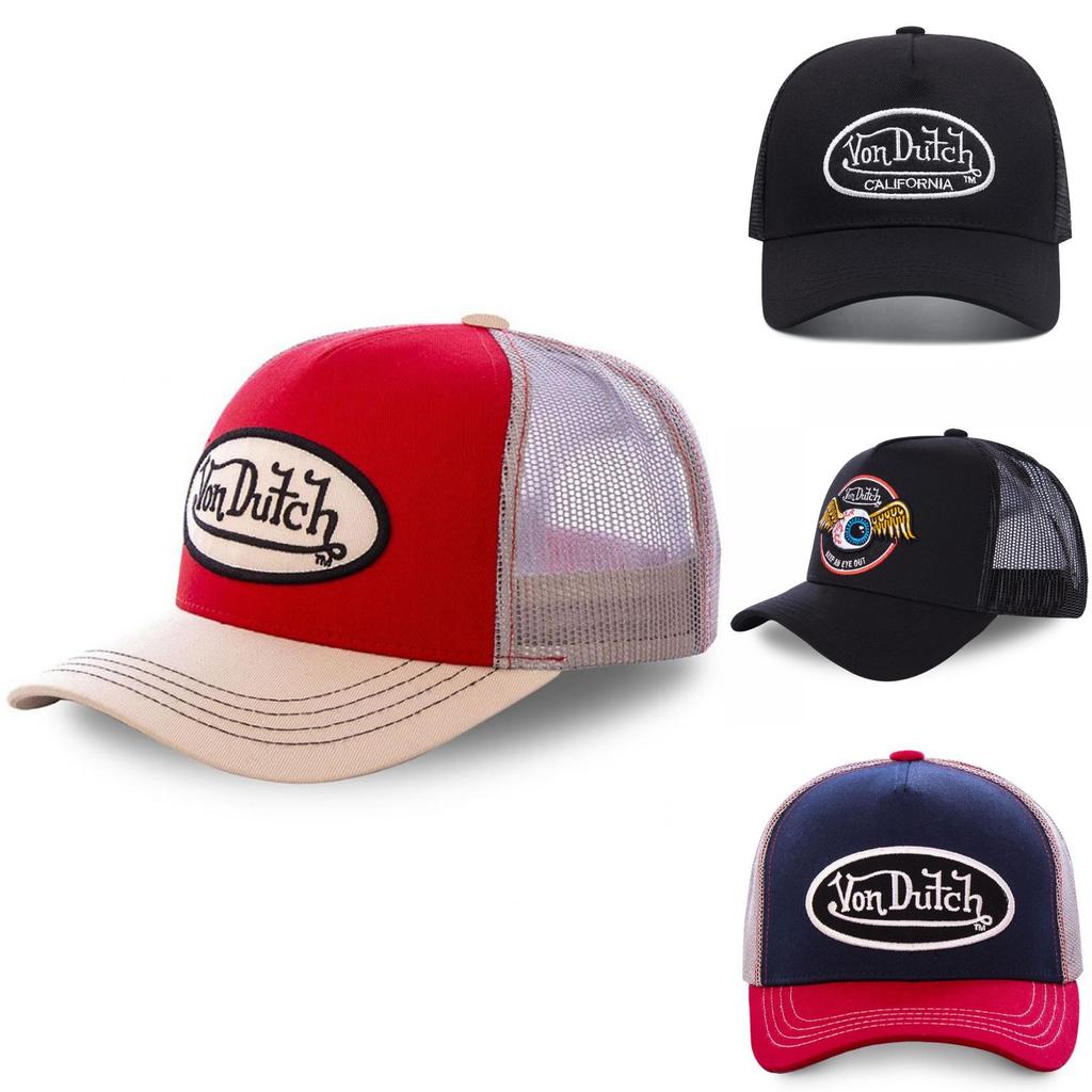 Stylish Vondutch Summer Baseball Cap With Breathable Cotton And Colorful Embroidery