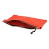 Bolsa de herramientas con cremallera multipropósito de lona impermeable portátil con mosquetón para almacenamiento rojo oscuro