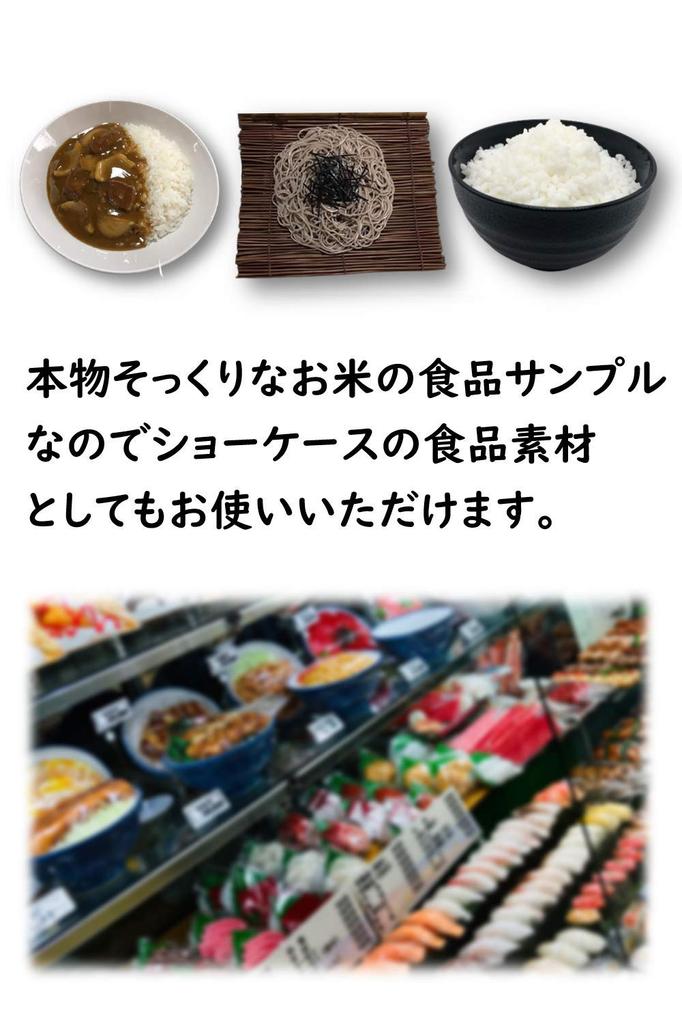 Food Sample Japanese Pure from Yamato Damashii Food Sample Shop Materials Rice, White, 200g,