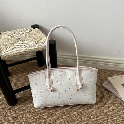 Große Tote Bag für den Arbeitsweg, Einzel-Schultertasche für unter den Arm, Trendige Handtasche