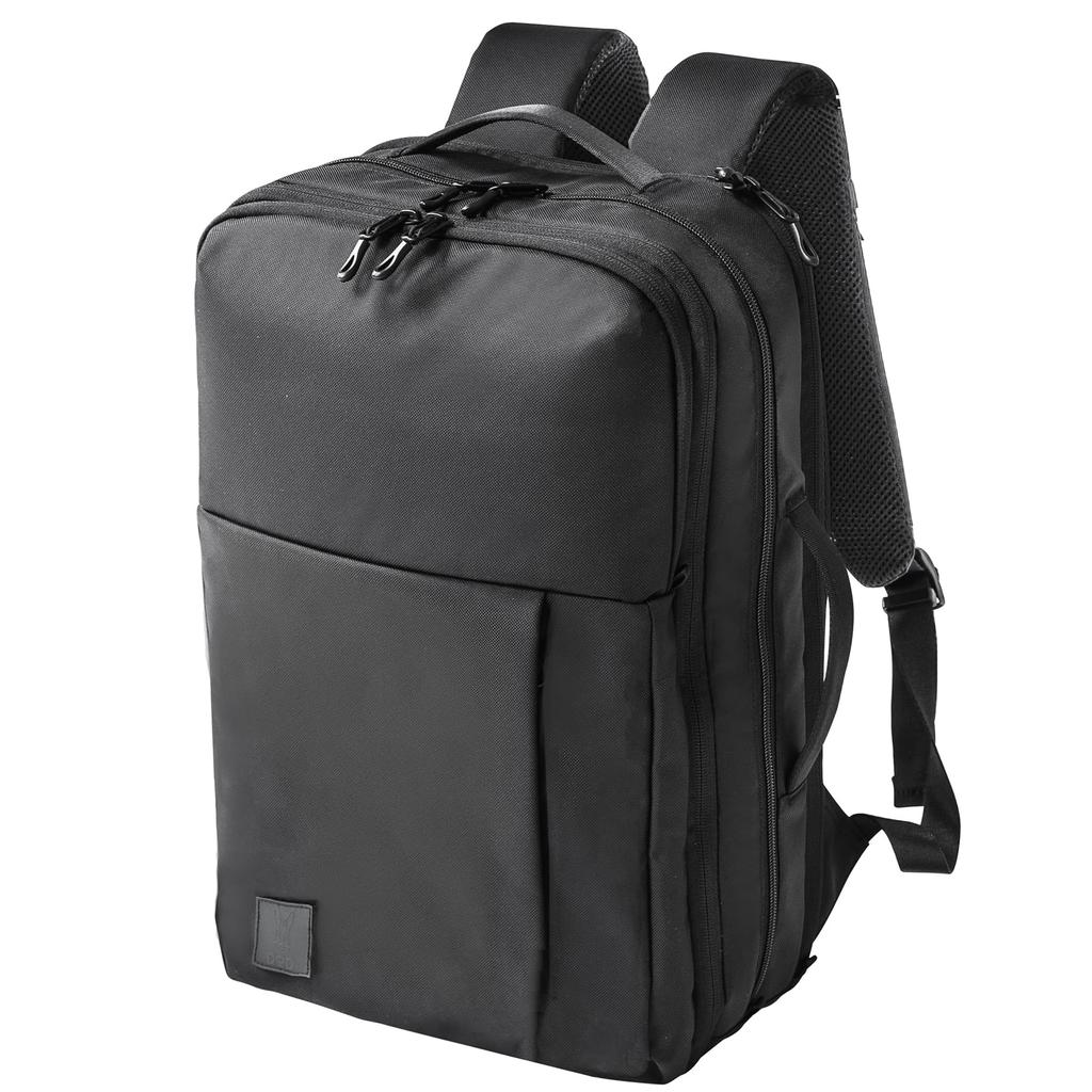 DOD Balibijiva CD Expanded Tenký Business Batoh Vodoodpudivá taška palcová PC Pouze A4 Batoh s možností úložiště Taška na dojíždění Pánské 15.6 BA133-BK