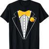 Funny Kids Adult Yellow Rose Bowtie Tuxedo Costume T-Shirt