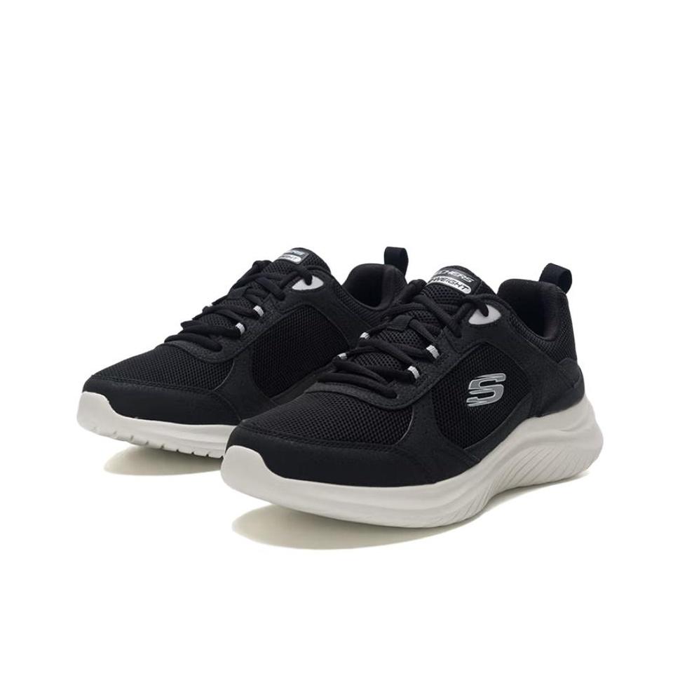 Skechers Burns 2.0 Memory Foam Comfortable Versatile Durable Breathable Running Shoes Men Sneaker Black White 8790357-BLK