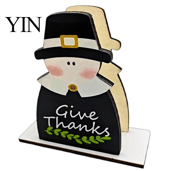 Fall Holiday Dining Accessories Thanksgiving Gnome Turkey Napkin Holder, Wooden Table Storage Rack, Kitchen Counter Organizer Autumn Tabletop