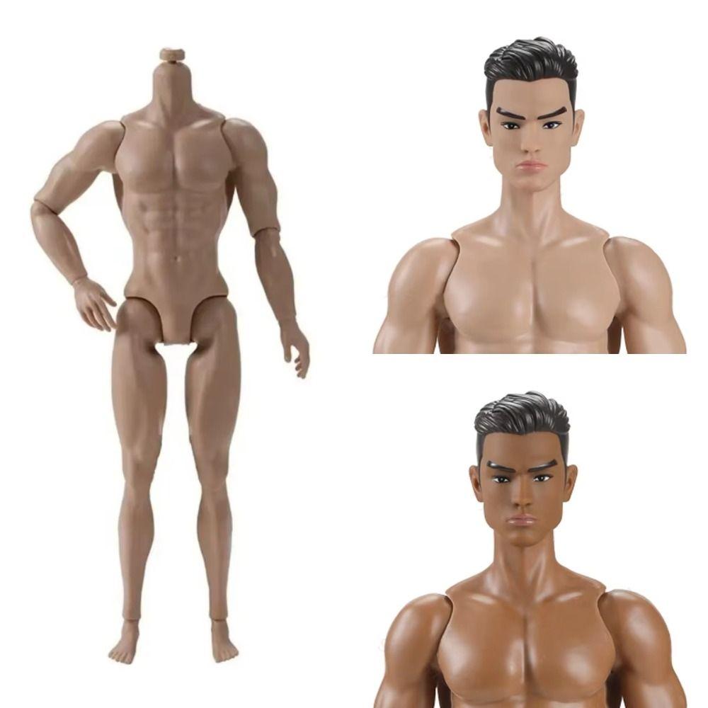 White/Normal/Tan 1/6 Male Doll Strong Man Action Figure Body For Children Male Model DIY Toy