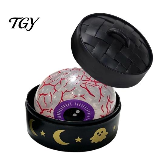 Stretchy TPR Toys for Sensory Play Halloween Bun Squeeze Toy with Steamer, Fidget Stress Ball, Spooky Ghost Relieving School Pumpkin Relief