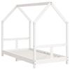 Cadre de lit enfant - VIDAXL - 80x160 cm - Bois massif - 1 place - Montage facile