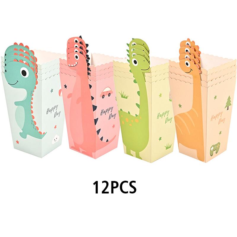 12шт динозавр конфеты печенье подарочная коробка динозавр попкорн коробка складная подарочная бумажная коробка