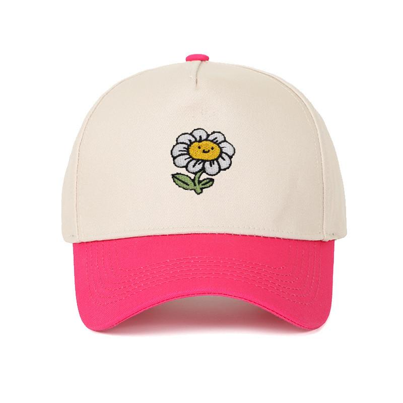 

Sunflower Design Cotton Baseball Cap With Curved Visor For Casual Outdoor Use Style R