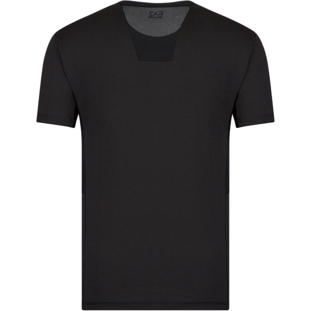 Emporio Armani SS23 EA7 Series Letter Print Crew Neck Short Sleeve T-Shirt Men Tops Black 8NPT12-PJ3UZ-1200