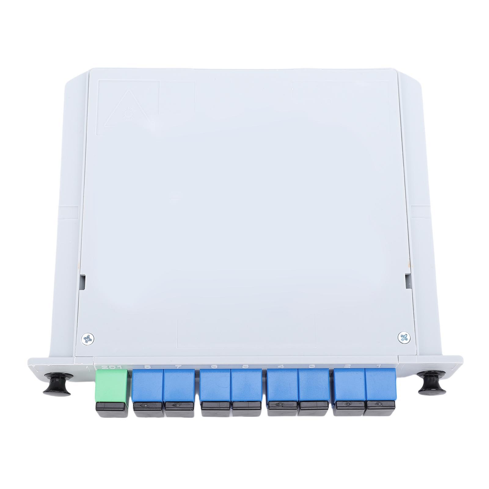 1x8 PLC Fiber Optic Splitter SC UPC Connector Plug in Optical Splitter for Home Wiring Engineering Projects