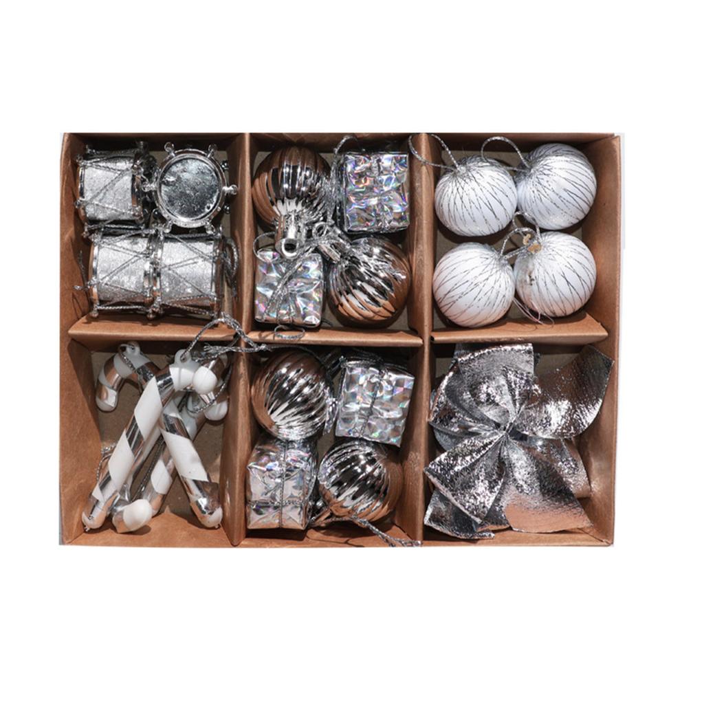 Gift Box Decoration Christmas Tree Scene Layout Bow Christmas Ball Pendant Party Gift Decoration