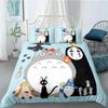 3D Printed Spirited Away Duvet Cover Totoro Howl's Moving Castle For Kids Cute Pillowcase Comforter Bedding Queen King Bedding