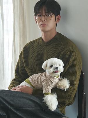 CROOKTHECHIHUAHUA Soft Cable Pullover (2 Color)