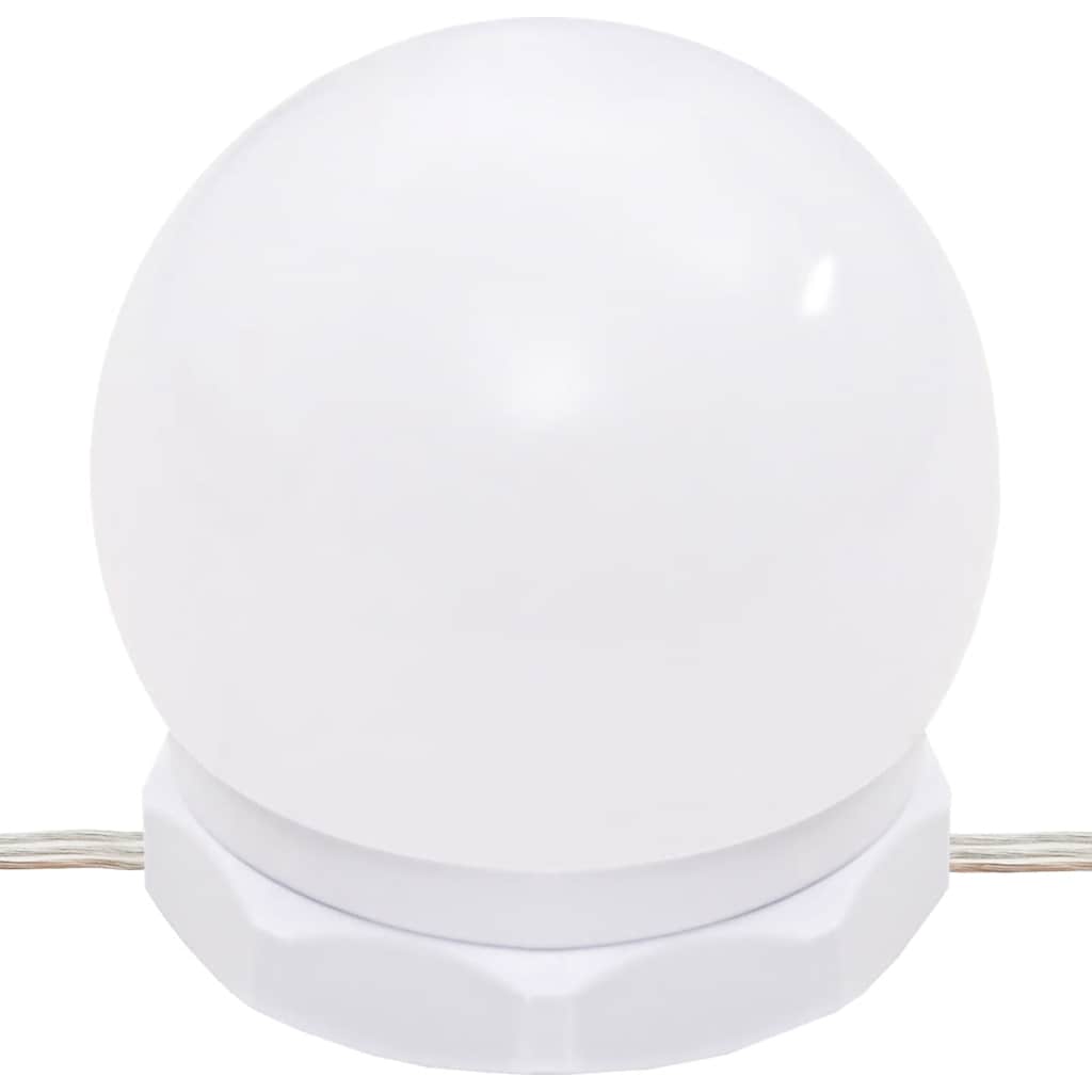Vidaxl Szafka Z Lustrem I Led, Przydymiony Dąb, 60X31,5X62 Cm