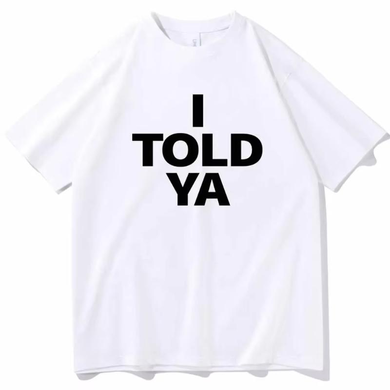 Vente Chaude d'Été Je Te l'avais Dit Challenger T-shirt Col Rond Manches Courtes Cadeau pour Fan Unisexe et Unisexe T-shirt Manches Courtes