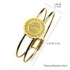 Stainless Steel Cross Prayer Bible Medal Double layer Bracelet for Men Women Gold Silver Color Christian Hand Chain Jewelry
