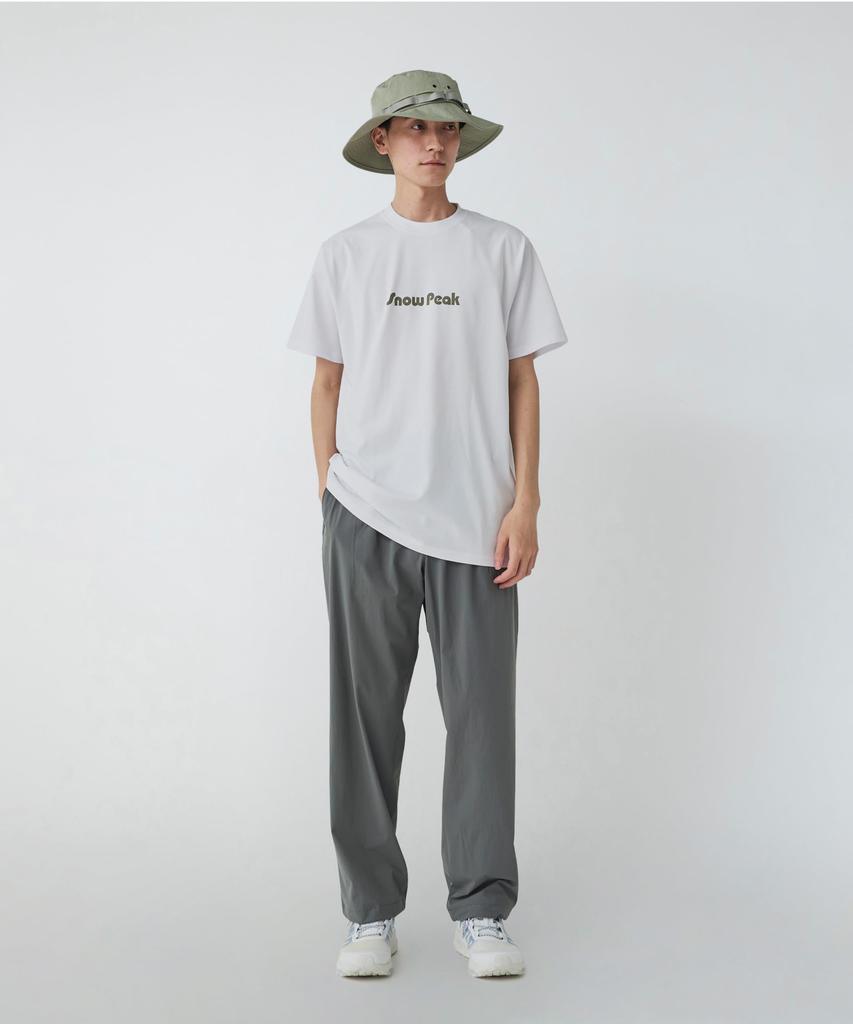 Snow Peak Unwind T-Shirt, Size L, White, TS-25SU105, Perfect for Festivals, Camping, and Outdoor Activities