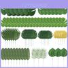 Tropical Plant Decor Set With Artificial Palm Leaves For Hawaii Jungle Party Supplies
