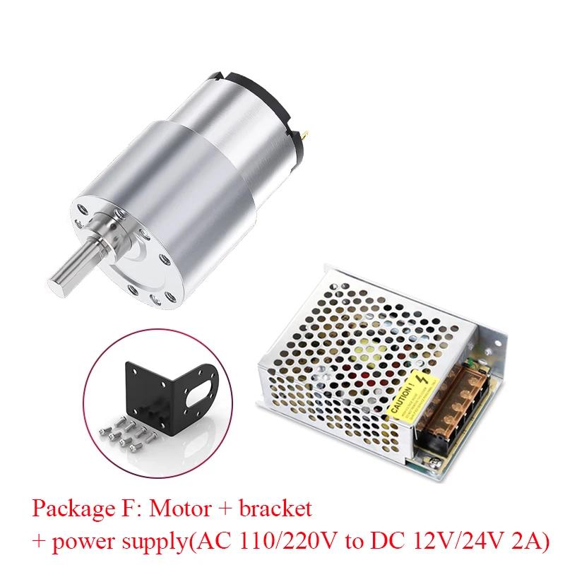 JGB37-520 DC 12V 24V Untersetzungsgetriebemotor Hohes Drehmoment Hohe Leistung 15kg 7RPM-960RPM 520 Getriebemotor Umgekehrter Motor
