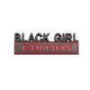 1Pc 3D Metal Black Girl Edition Logo Car Front Grille Emblem Badge Rear Trunk Emblem Sticker Decal