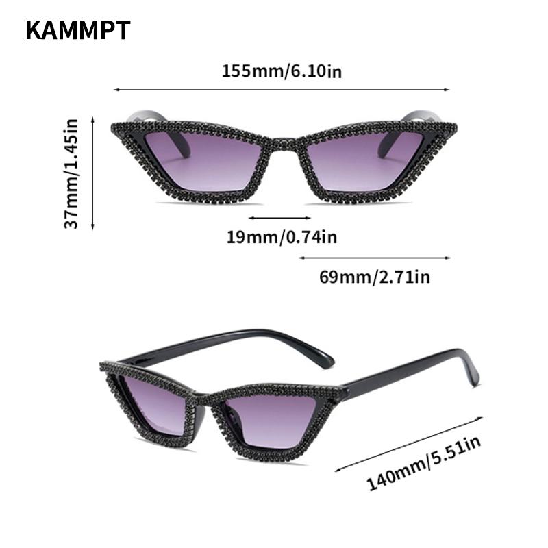 Vintage Cat Eye Sunglasses Woman Fashion Decor Party Sun Glasses with Rhinestones Stylish Brand Design Lady Sun Glasses