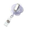 Flower Nurse Badge Reel Name Tag Easy Pull Buckle Retractable Badge Holder  Office School Supplies