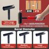 Door Hinge Wrench Kit Door Hinge Adjustment Tool 14/19/23/25mm Precision Tool Set With Replacement Hinge Wrench Heads