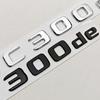 Nuevo Estilo de Coche Cromado Negro ABS 3D Insignia C300e C300de Pegatina Emblema Maletero Trasero Pegatinas Para Mercedes Benz C300e C300de W206