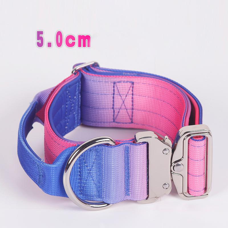 Tactical Dog Harness Dog Leash Collar -No-Pull Outdoor Training Anti-Escape Pet Harness Pet Harness Vest for Medium& Large Dogs