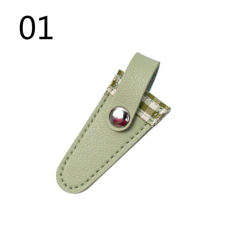 Colorful Vintage Embroidery Scissors Sheath Lattice Scissors Protective Cover Small Sharp Pointed Scissors Protection