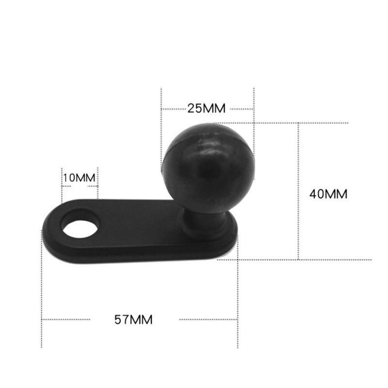 New 1" Ball Mount Base w/10mm Hole for Motorcycle Rearview Mirror/Phone Bracket Base