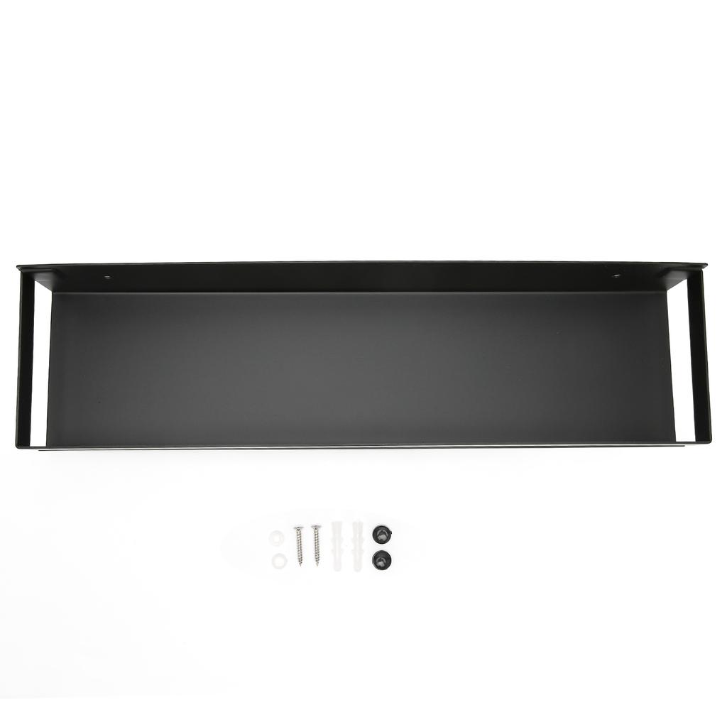 Badezimmerregal Schwarz Großer Stauraum Wasserdicht Starke Tragfähigkeit Hotelregal-Set 40x10x6cm