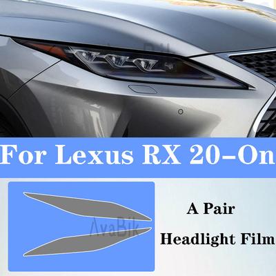 PPF for Lexus RX 2016- Smoked Black Pre-cutting Car Headlight Protective Film Ppf Transparent TPU Anti-scratch Accessories