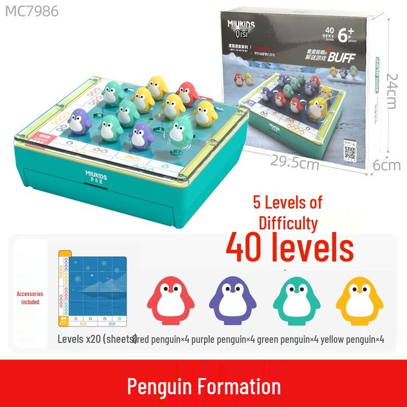 

Масло Пингвин Фаланга Головоломка для Детей: Логическое мышление и настольное веселье