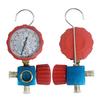 Air Condition Manifold Gauge with Sight Glass for R22/R410A/R134A/R404A High and Low Pressure A/C Refrigeration Tool