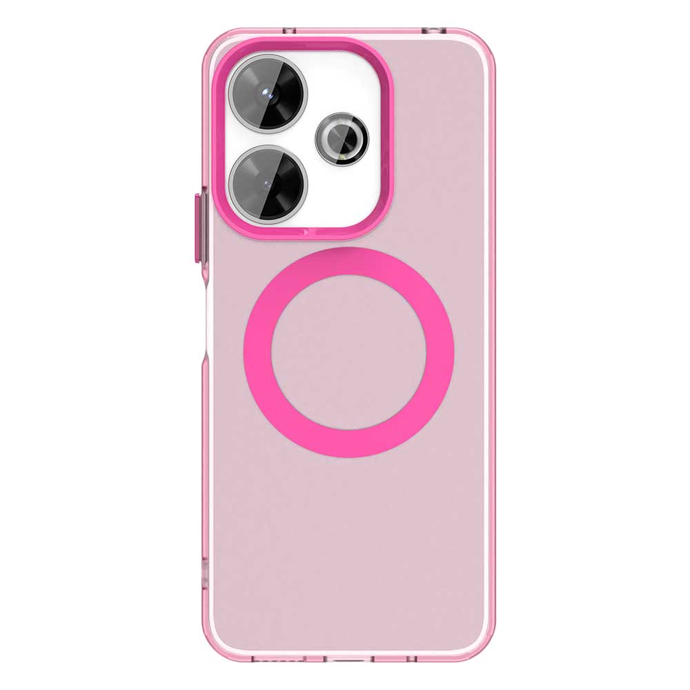 Magsafe Matte Phone Case For Xiaomi Redmi 13 5G 13 4G Note 13R Protective Case Magnetic Wireless Charging Shockproof Back Cover