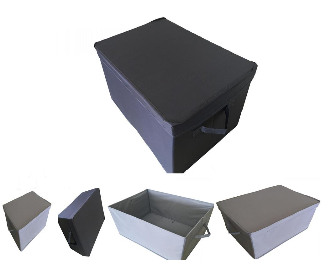 Oxford Cloth Storage Bench With Foldable Design For Living Room Organization