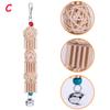 3pcs Parrot Natural Wooden Chewing Bite Toys With Cuttlefish Bone Rattan Ball Corncob Bird Supplies