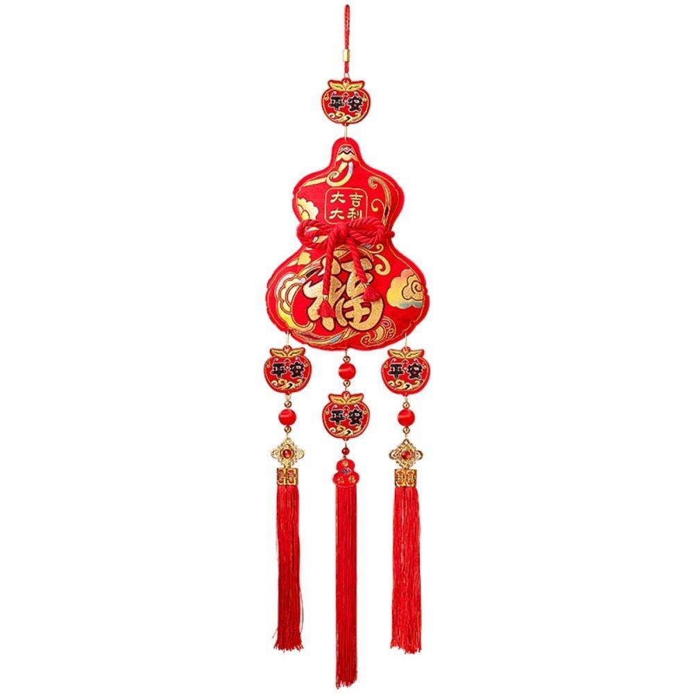 2026 Horse Year Fortune Character Pendant Flocking Hanging Tassels Fu Character Decorative Nonwovens Traditional