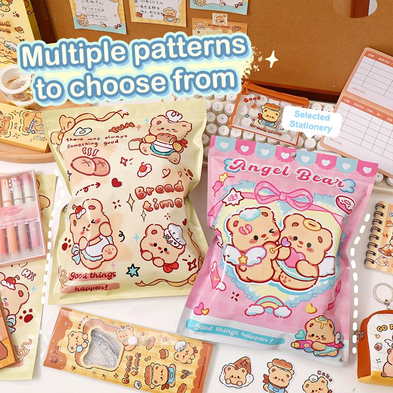 1 Sett Kreativt Søtt Liten Bjørn Skrivesett Tegneserie Skrivesaker Overraskelsespose Bursdagsgaver Morsomt Skrivesett Skoleutstyr