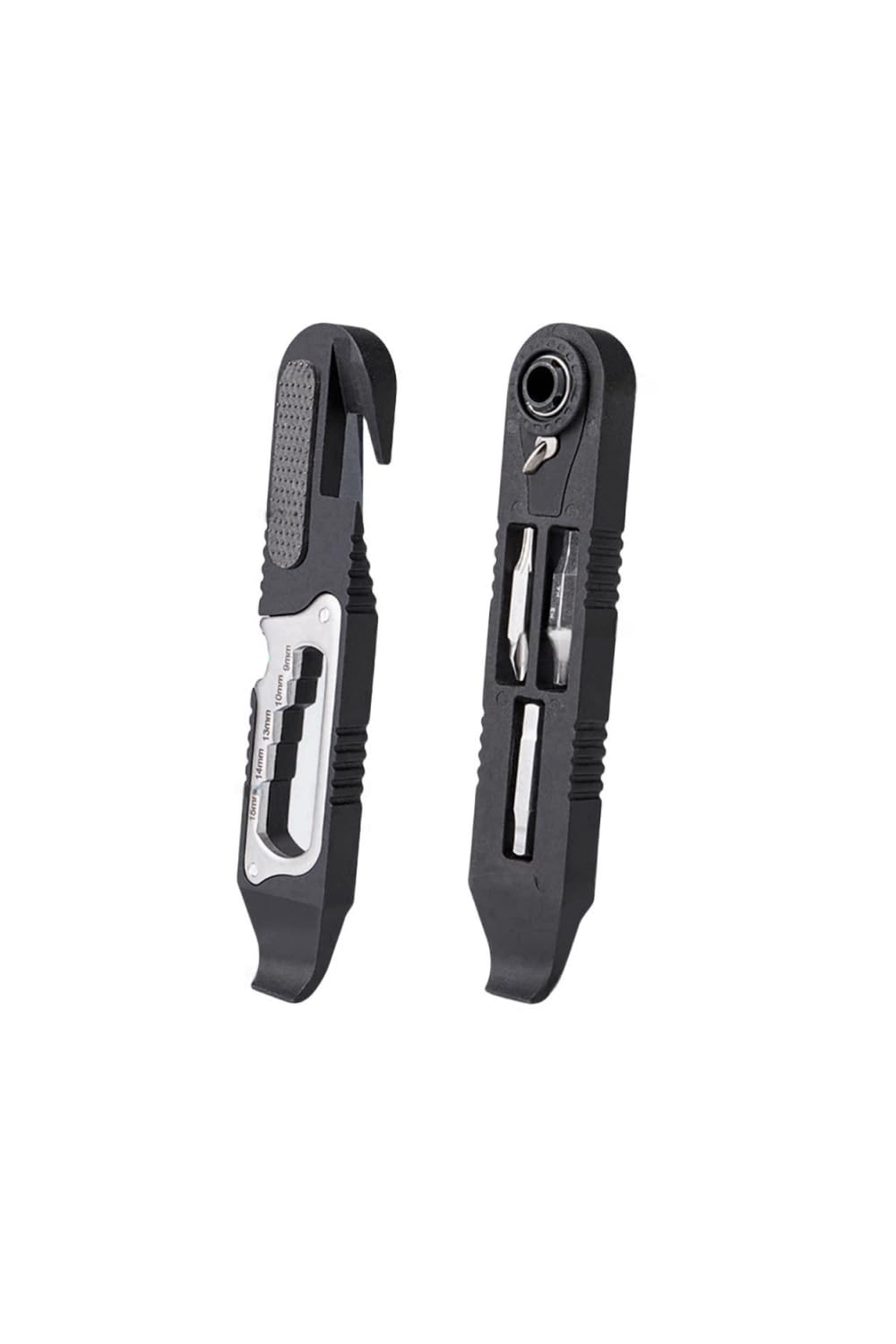 

YFFSFDC Bicycle Tool Bicycle Multifunctional Portable Ratchet Wrench Hex Wrench and Easy to Carry for Road and Cross Bikes Set, Multi-Tool, 14-in-1 чёрный