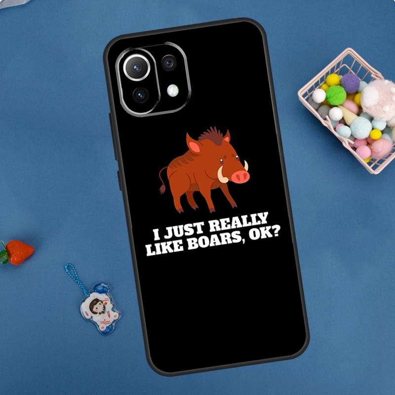 Cute wild boar funny Cartoon Case For Xiaomi 14T Pro 13T 11T 12T 13 14 15 Ultra POCO X7 Pro X3 X5 X6 F5 F6 M6 Pro Cover