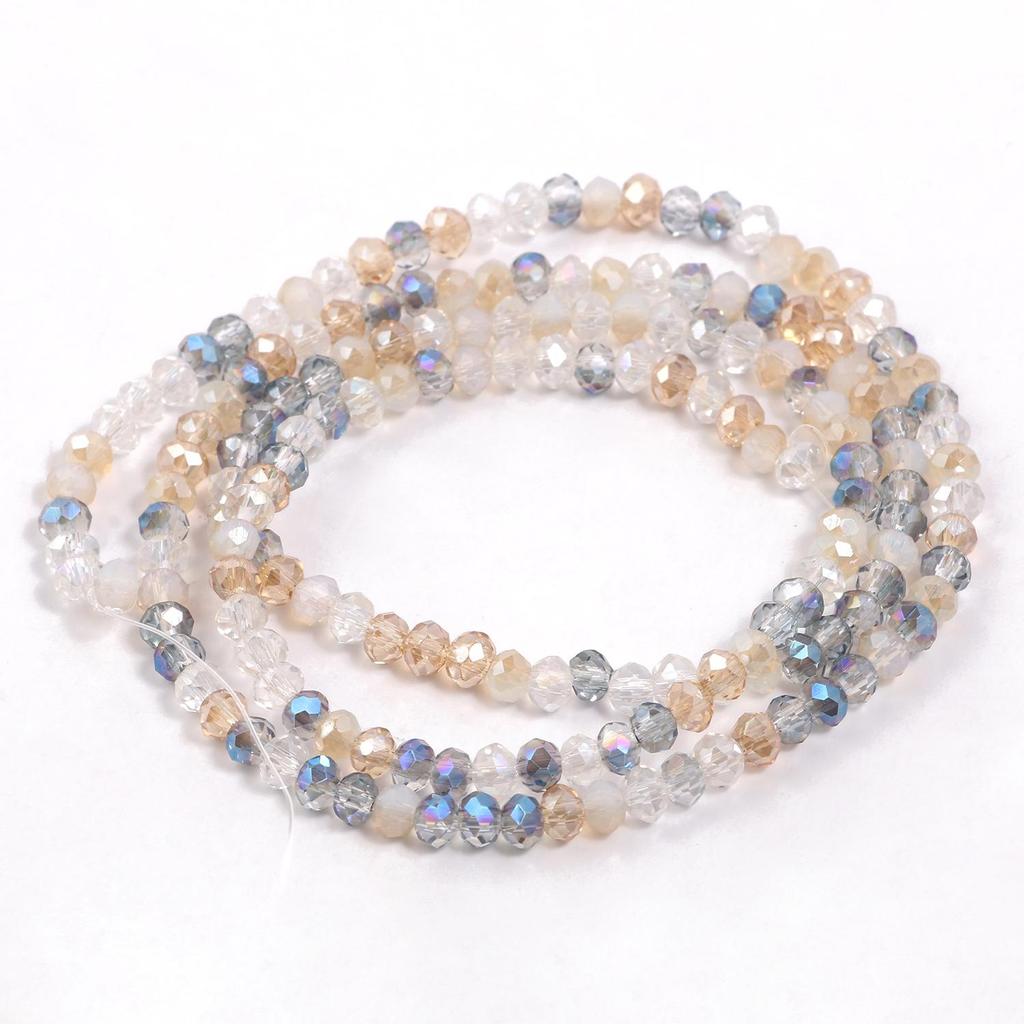 2x3mm Rondell Faceted Crystal Quartz Loose Waist Beads For Jewelry Making DIY Woman Charms Bracelet Necklace Earrings Accessorie