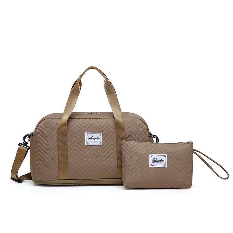 Short-distance Large Capacity Expandable Portable Mother-child Travel Bag Dry and Wet Separation Sports Gym Bag Can Be Used To Pull Rod