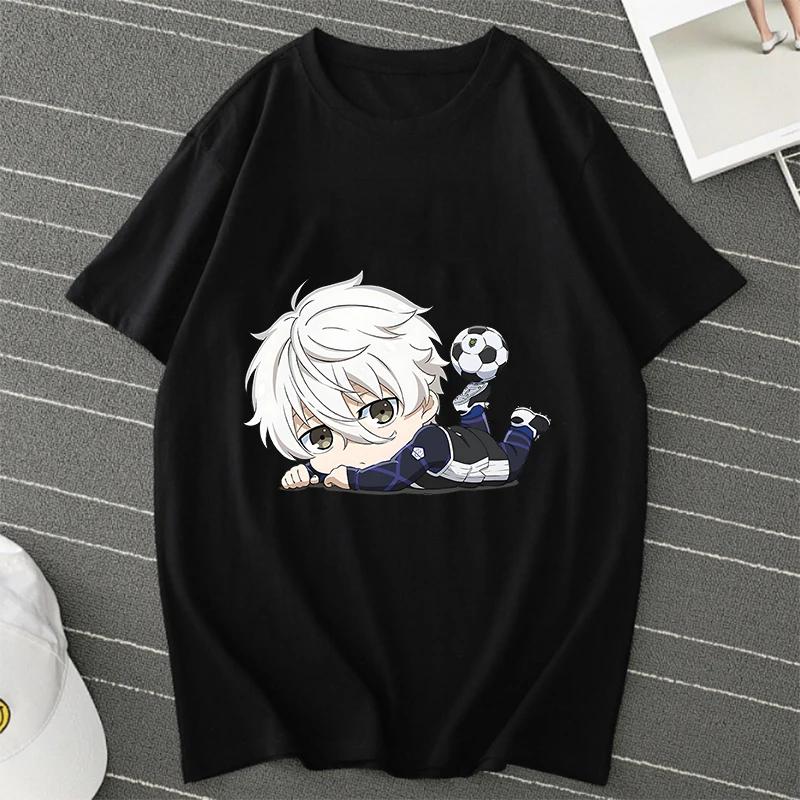 BLUE LOCK Yoichi Isagi Manga Tričko Retro Hip Hop Unisex Tričko Streetwear Grafická Trička BLUE LOCK Nadměrná Trička Topy