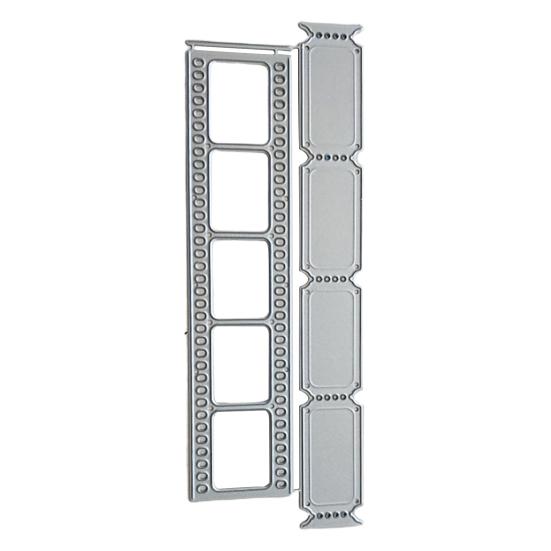 

Резка пленки, полоска билета, узор, декоративные трафареты из углеродистой стали, декор для изготовления бумаги серебряный